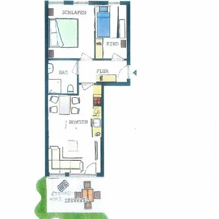 Apartment Strandhaus Am Yachthafen 1 *